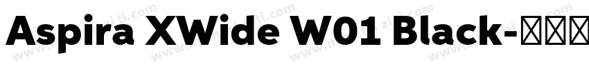 Aspira XWide W01 Black字体转换